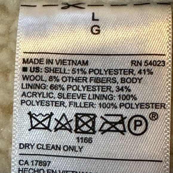 Old Navy Plaid Sherpa-Lined Jacket Red Black White | Men Size Large - Picture 9 of 12